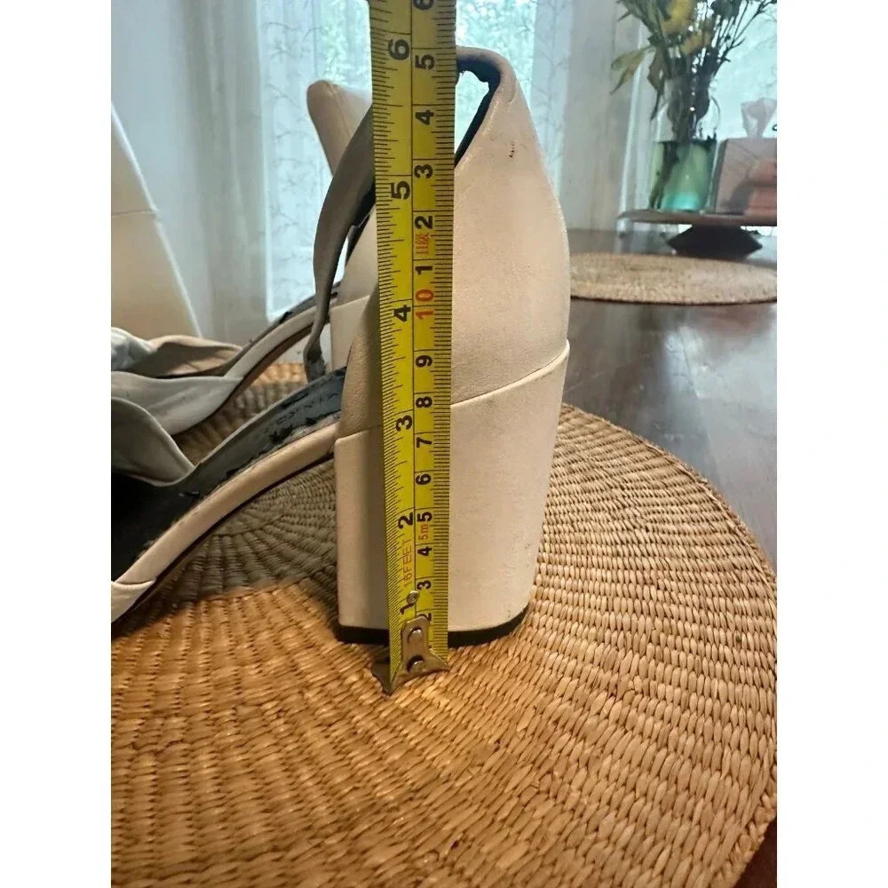 Rebecca Minkoff women’s size 8M white heels - Picture 6 of 9